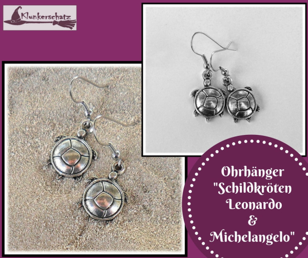 Ohrhänger "Schildkröten Leonardo & Michelangelo"